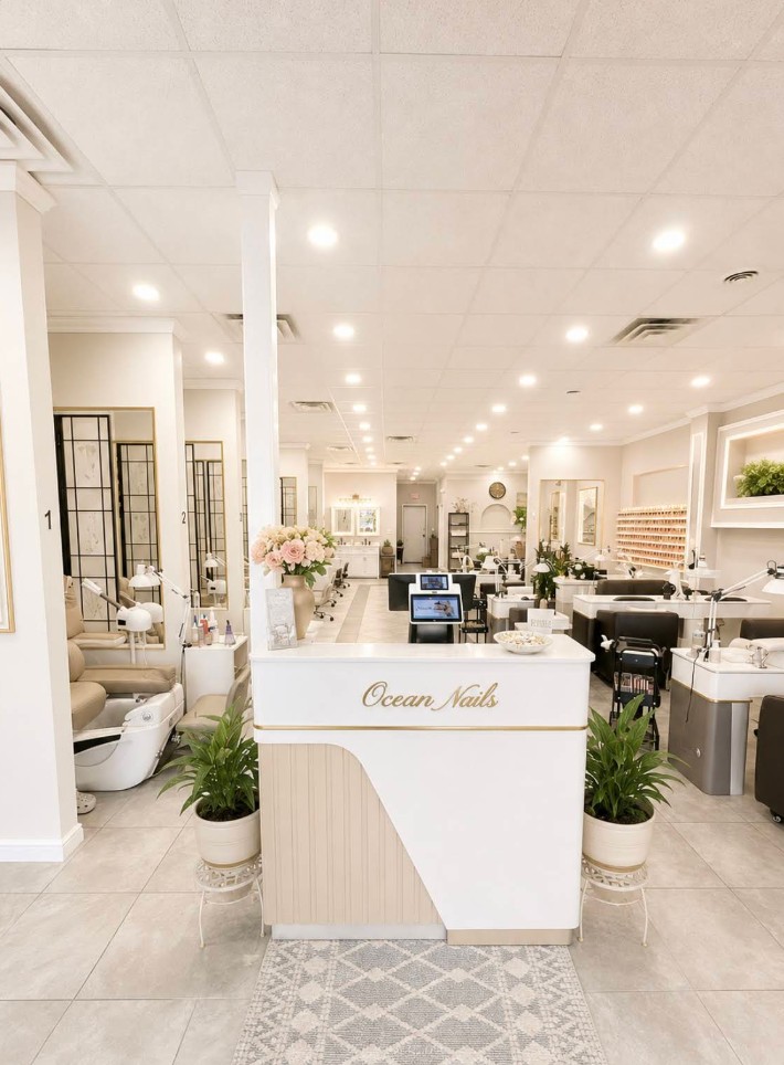 Interior of Ocean Nail Spa